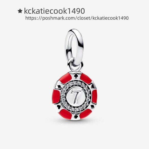 Pandora Lucky Chip Dangle Charm - Picture 1 of 2